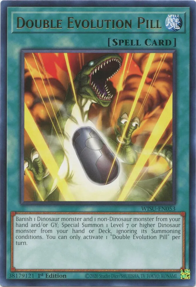 Double Evolution Pill — Wild Survivors — Yu-Gi-Oh!
