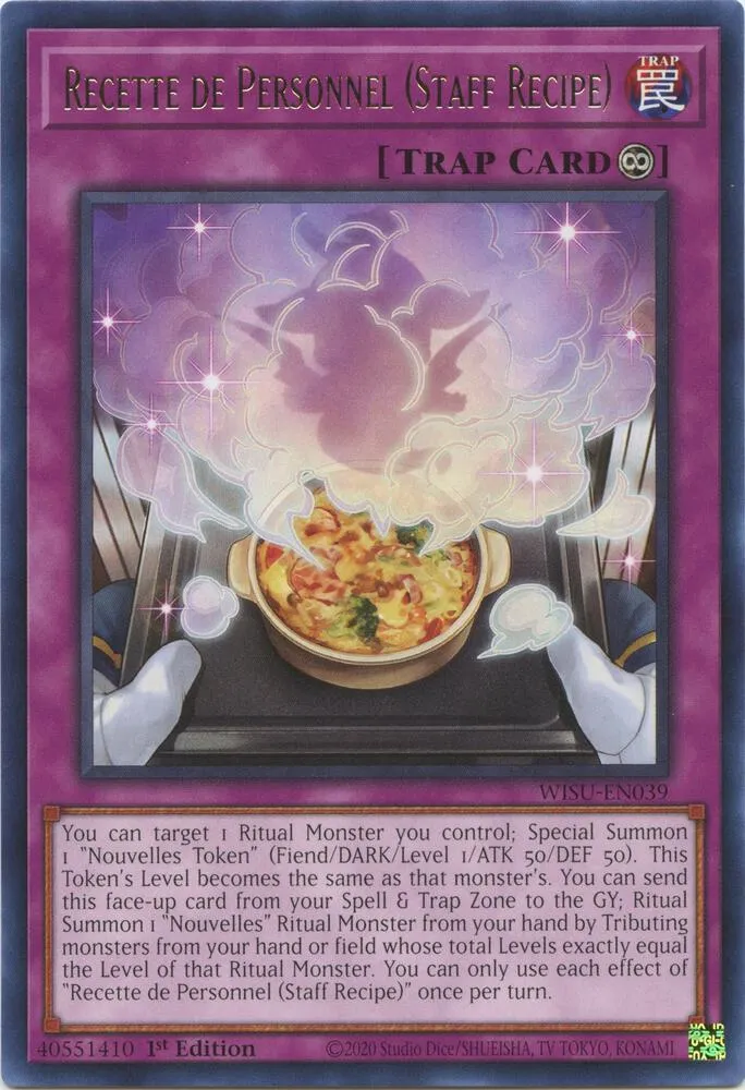 Recette de Personnel (Staff Recipe) — Wild Survivors — Yu-Gi-Oh!