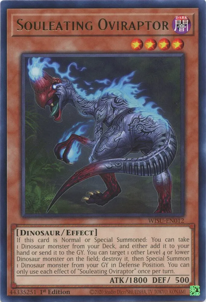 Souleating Oviraptor — Wild Survivors — Yu-Gi-Oh!