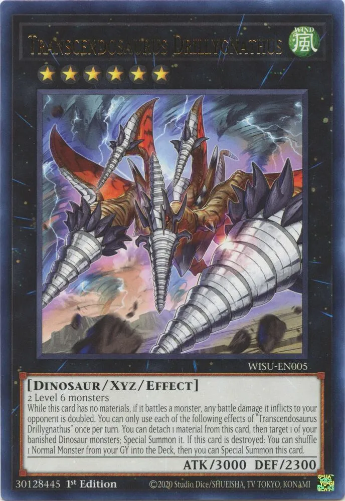 Transcendosaurus Drillygnathus — Wild Survivors — Yu-Gi-Oh!