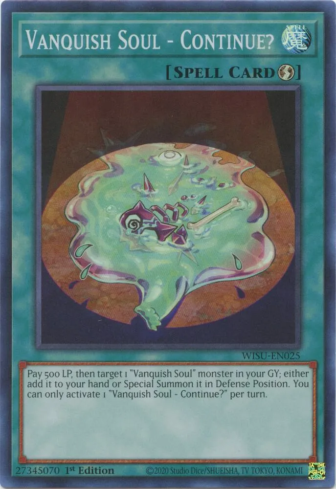 Vanquish Soul - Continue? — Wild Survivors — Yu-Gi-Oh!