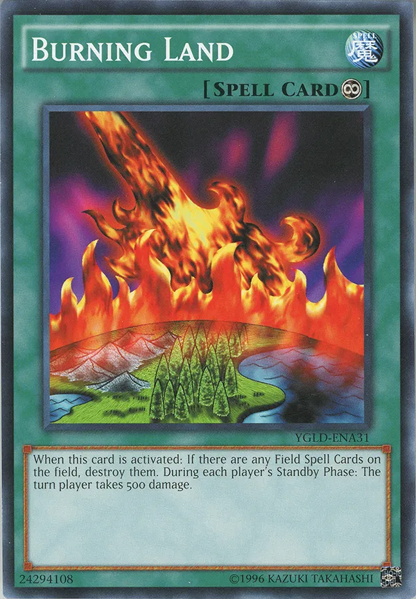 Burning Land — Yugi's Legendary Decks - Unlimited — Yu-Gi-Oh!