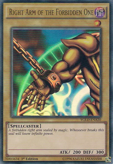 Right Arm of the Forbidden One — Yugi's Legendary Decks — Yu-Gi-Oh!