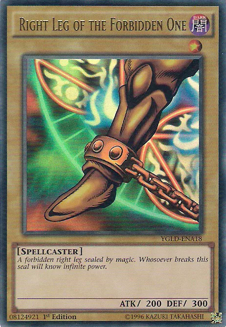 Right Leg of the Forbidden One — Yugi's Legendary Decks — Yu-Gi-Oh!