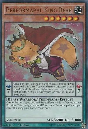 Performapal King Bear — Starter Deck: Yuya — Yu-Gi-Oh!