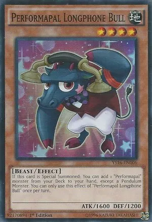 Performapal Longphone Bull — Starter Deck: Yuya — Yu-Gi-Oh!