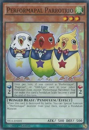 Performapal Parrotrio — Starter Deck: Yuya — Yu-Gi-Oh!