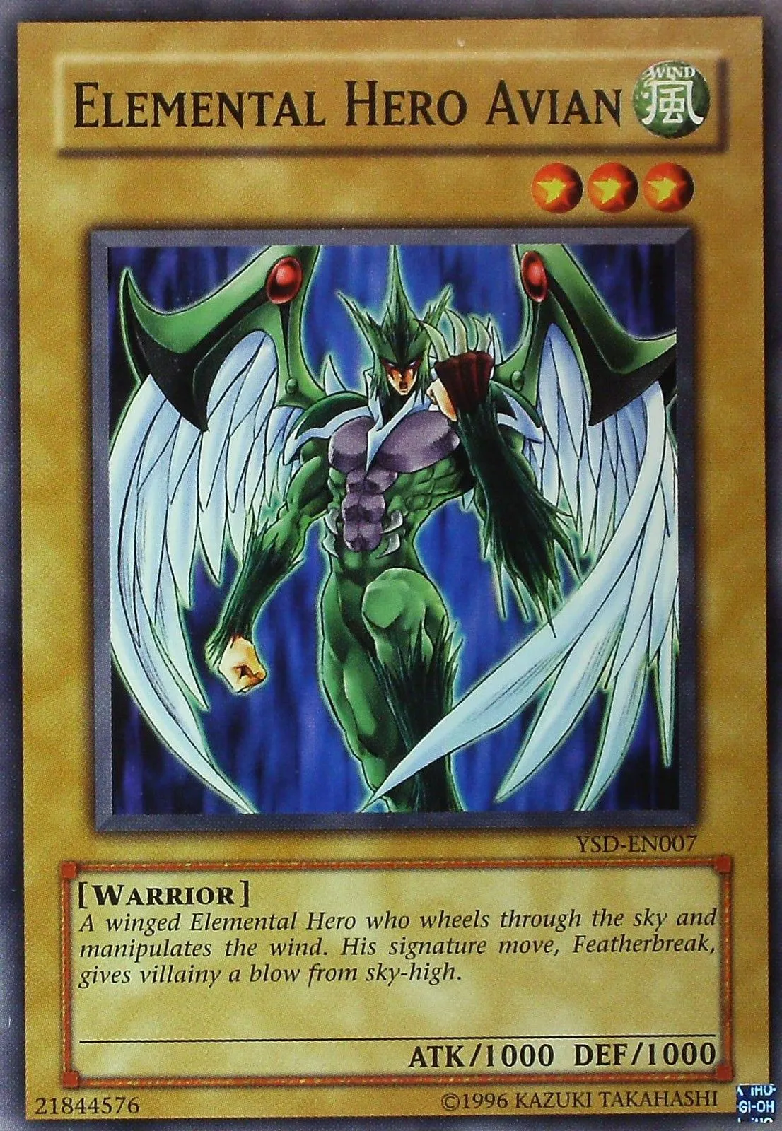 Elemental HERO Avian — Starter Deck: GX 2006 - Unlimited — Yu-Gi-Oh!