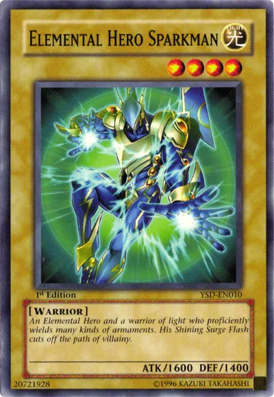Elemental HERO Sparkman from Starter Deck: GX 2006 - Yu-Gi-Oh!