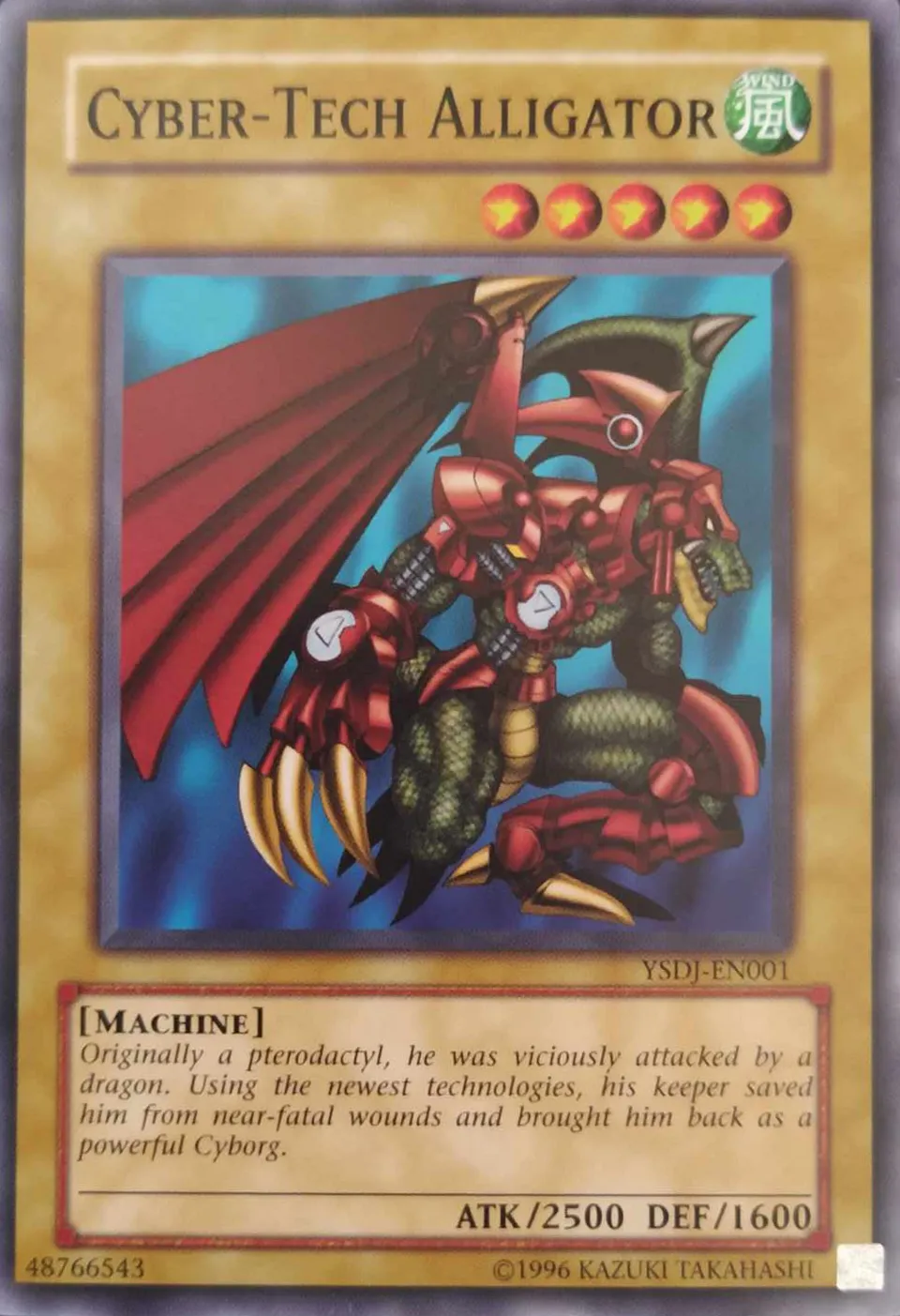 Cyber-Tech Alligator from Starter Deck: Jaden Yuki - Unlimited - Yu-Gi-Oh!