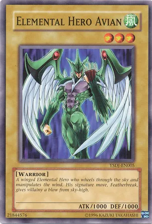 Elemental HERO Avian — Starter Deck: Jaden Yuki - Unlimited — Yu-Gi-Oh!