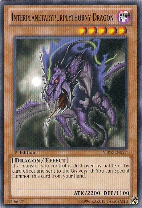 Interplanetarypurplythorny Dragon — Starter Deck: Kaiba Reloaded — Yu-Gi-Oh!