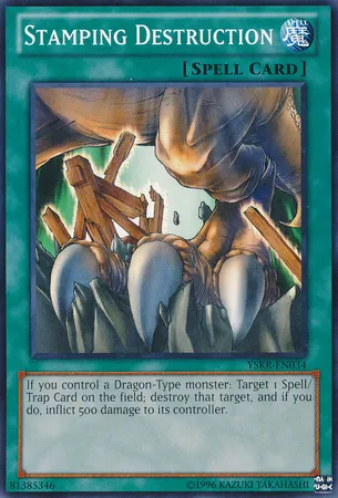 Écrasement Destructeur from Starter Deck: Kaiba Reloaded - Unlimited - Yu-Gi-Oh!