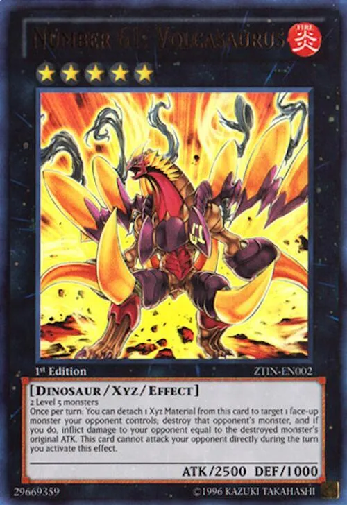 Number 61: Volcasaurus — 2013 Zexal Collection Tin — Yu-Gi-Oh!
